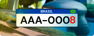 Placa com final 8