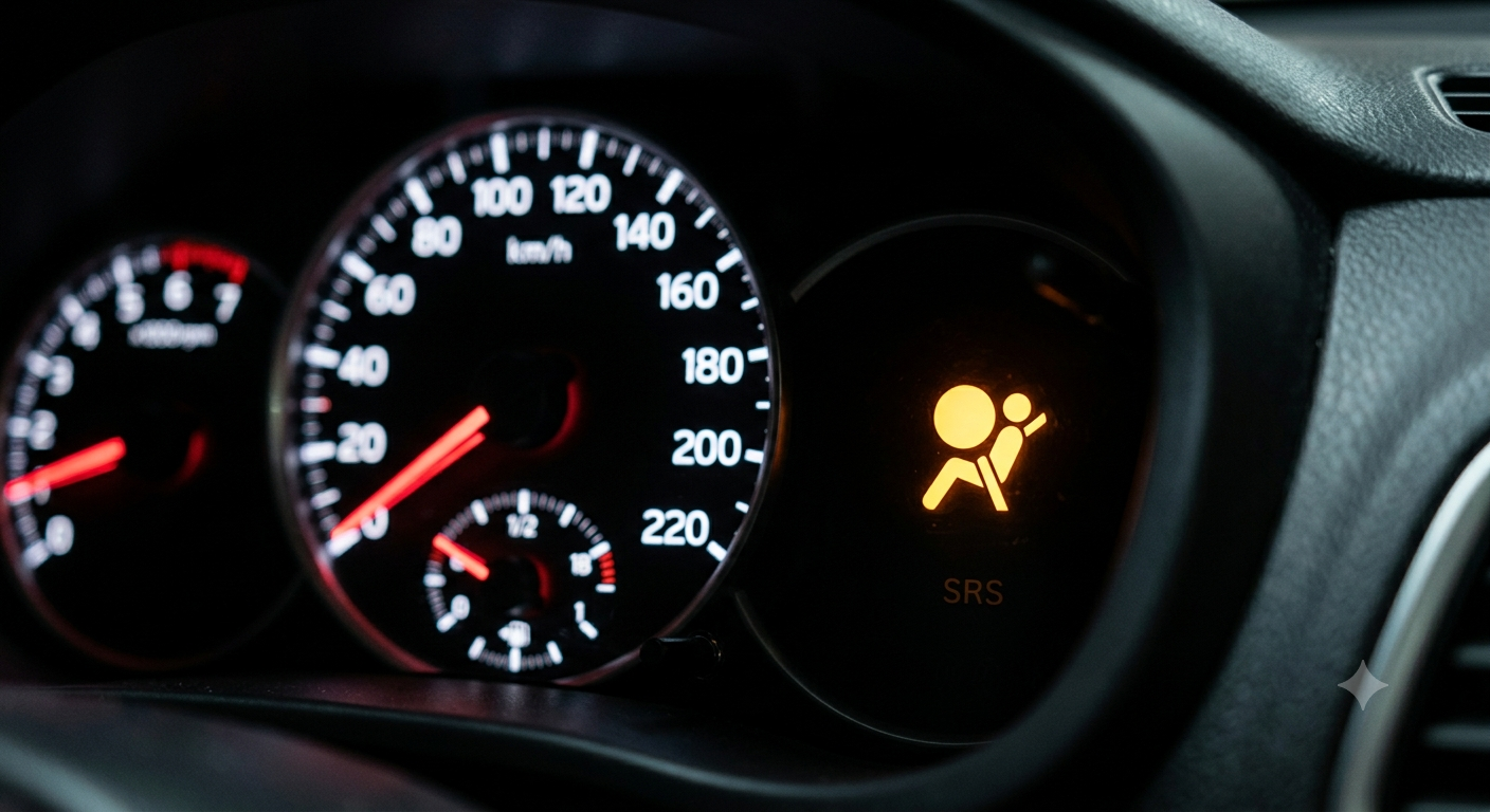 Luz do airbag acesa: significado, causas e o que fazer