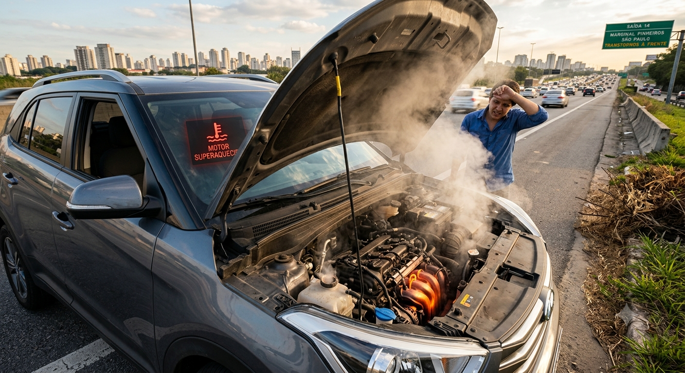 Entenda o que fazer em caso de superaquecimento do motor, principais causas, riscos para o carro e dicas para evitar prejuízos.