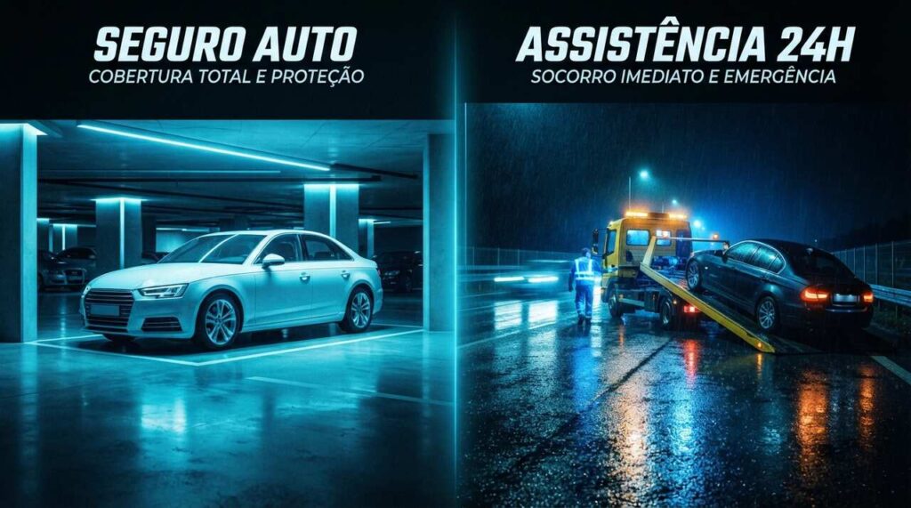diferenças entre Seguro e Assistência 24h