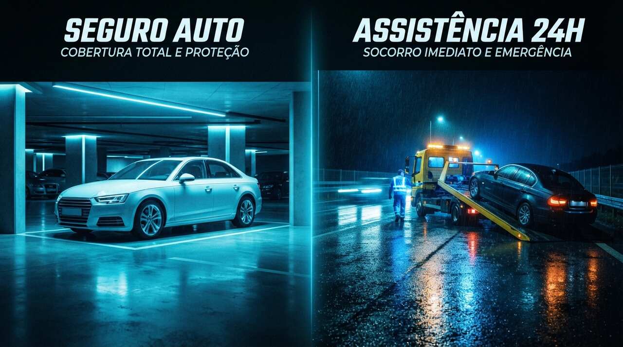 diferenças entre Seguro e Assistência 24h